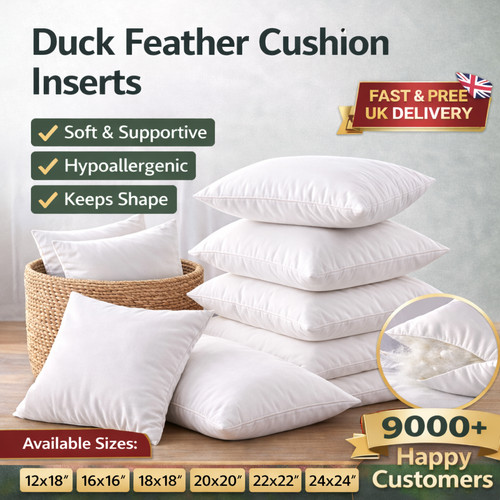 Duck feather cushion pads - feather,