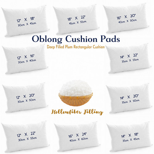 Oblong cushion pad rectangular - oblong,